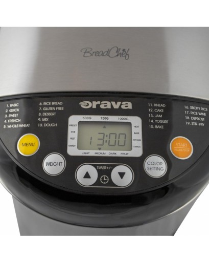 Хлебопечка Orava BreadChef черная 550 Вт