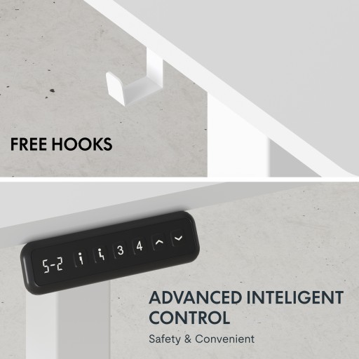 FLEXISPOT письменный стол Письменный стол с электрической регулировкой высоты и крючком 100*60см