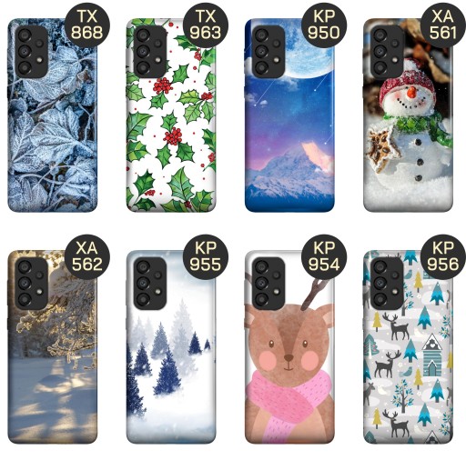 ETUI DO SAMSUNG GALAXY A33 5G WZORY ZIMA ŚNIEG ŚNIEŻYNKI WINTER OBUDOWA