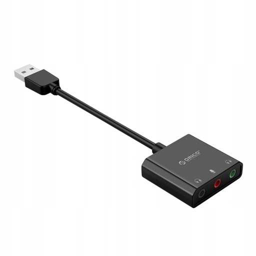Внешняя звуковая карта USB с 3 портами Orico