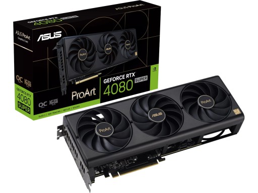 Карта ASUS PROART RTX 4080 SUPER OC 16 ГБ GDDR6X DLSS 3