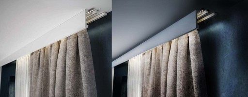 Osłona karnisza, blenda szyny sufitowej, maskownica 12x300cm Listwa LK-03KO
