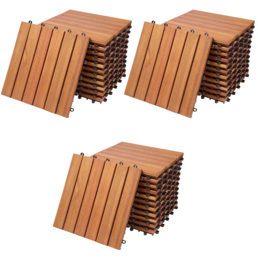 Террасная плитка Casaria Дерево Эвкалипт 30x30 33 шт.