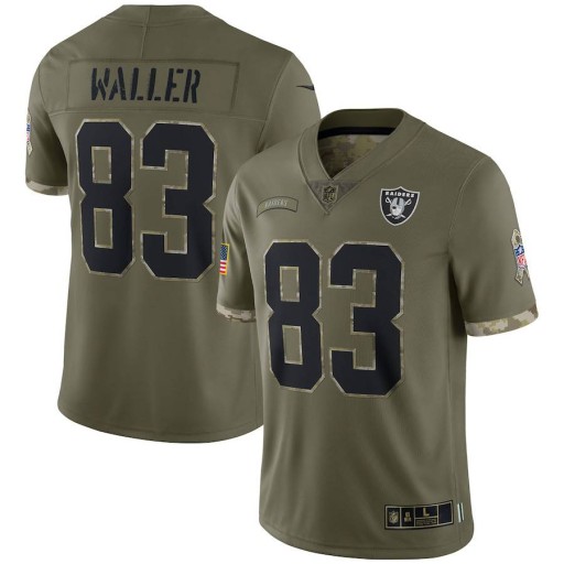 Футболка Las Vegas Raiders Waller Salute to Service Football, спортивная, L