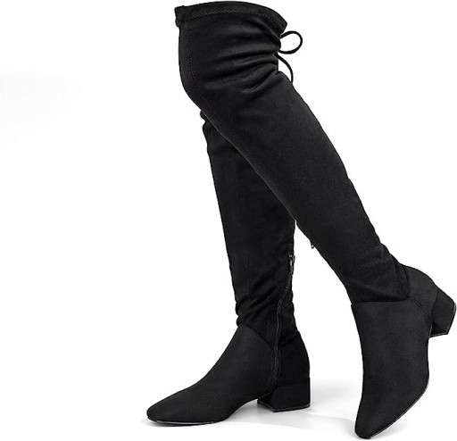 Wysokie buty damskie Greatonu, czarne, rozmiar 36