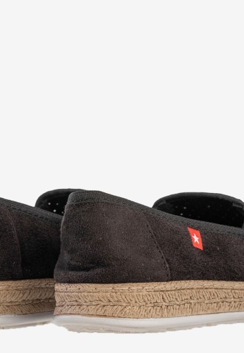 Espadryle Damskie BIG STAR Buty Tenisówki Wsuwane Modne Czarne FF276032 39