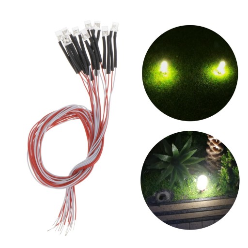 5X 10 шт. Готовые светодиоды 3 мм DC3V RGB Fast 5 шт.