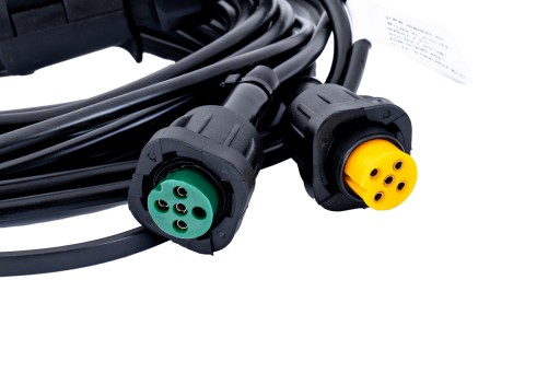 Kabel do przyczepki 7 pin 4,5 m - wtyczka 7-PIN bajonet 5-PIN