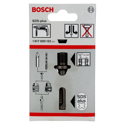 Adapter SDS-plus Bosch do uchwytu wiertarskiego 1/2