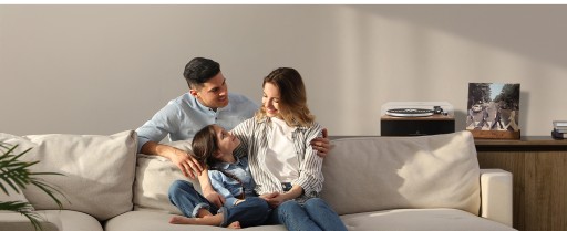 Виниловый проигрыватель Angles Horn Bluetooth HiFi с динамиками AT-3600L