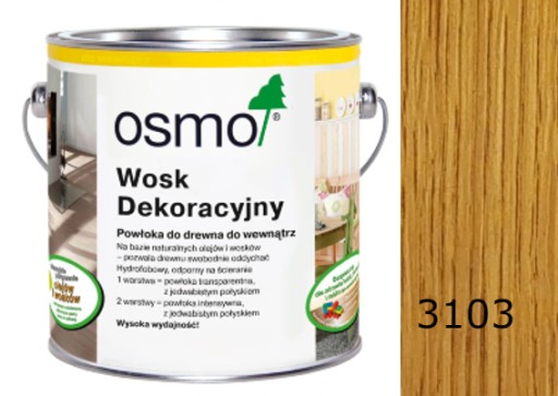 Декоративный воск светлый дуб OSMO 25л 3103