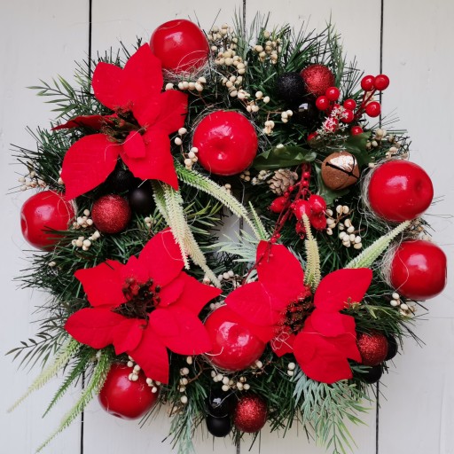 Wianek wieniec bożonarodzeniowy świąteczny 45 cm