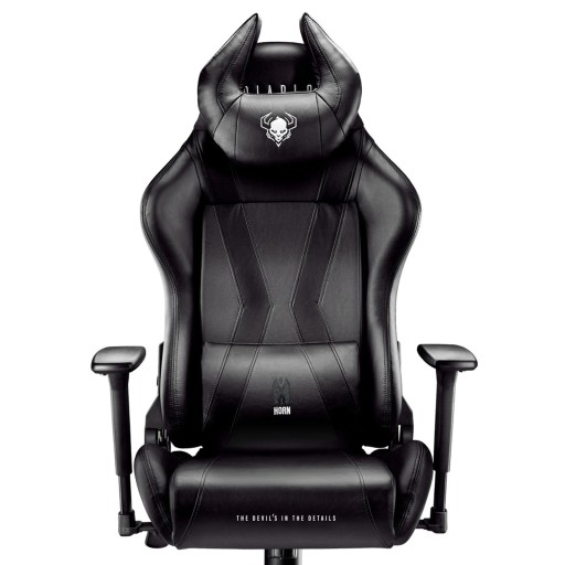 FOTEL DIABLO X-ONE HORN (XL) CZARNO-CZARNY