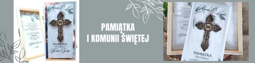 BIAŁA PAMIĄTKA Pierwszej Komunii Świętej pudełko