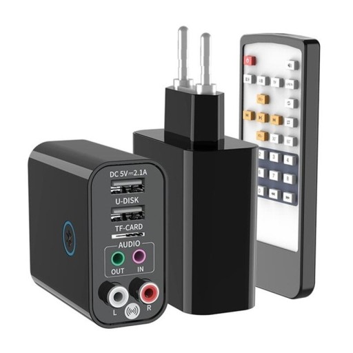 АДАПТЕР VIKEFON BLUETOOTH 5.0 AUX+RCA ПУЛЬТ ДИСТАНЦИОННОГО УПРАВЛЕНИЯ