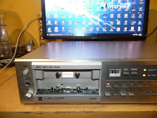 Magnetofon kasetowy DUAL C 828 Autoreverse Dolby B MPX Direct Load Lock TOP