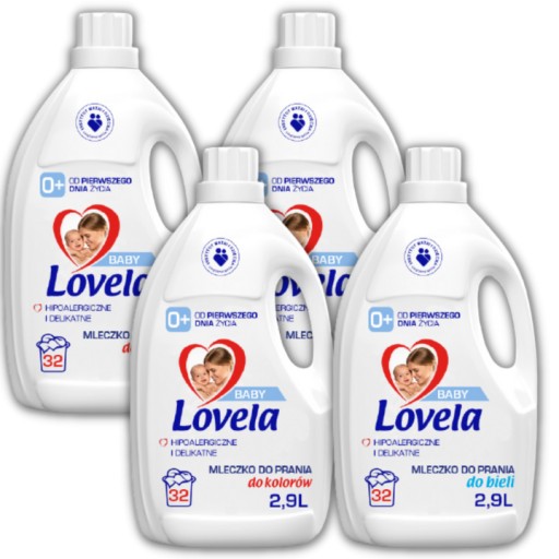 Молочко для стирки Lovela Baby White 2,9 л x4
