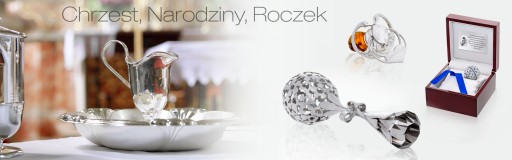 Srebrna Łyżeczka z bursztynem AMBER 21 na Chrzest