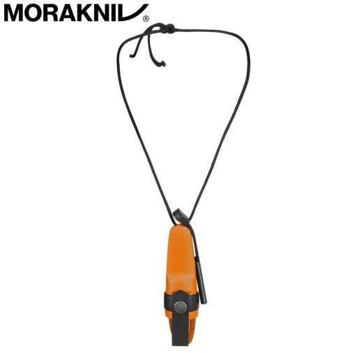 Шейный нож MORA Eldris + Зажигалка + Кобура B. Оранжевый