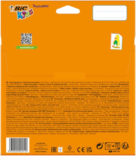 Мелки Tropicolors 24 цвета BIC Kids