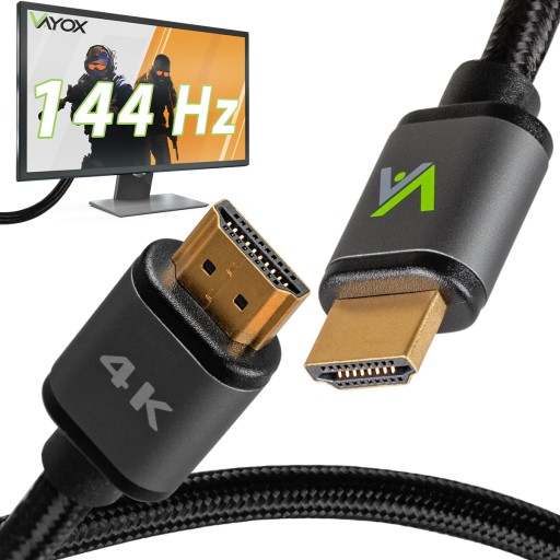 ВЫСОКОСКОРОСТНОЙ HDMI 2.0 4K PRO 144 Гц КАБЕЛЬ VAYOX 3 м