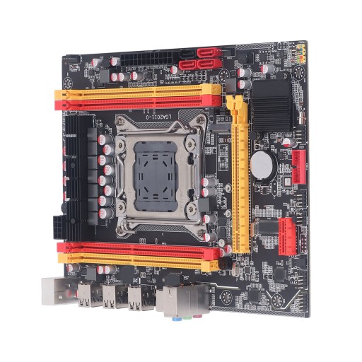 Материнская плата компьютера X79 V2 LGA2011 CPU 4 DDR3 USB2.0 SATA PCIE M.2 02
