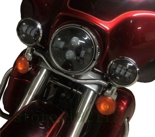 Фара светодиодная 7-дюймовая световая панель 4,5-дюймовый комплект Harley Electra Glide Davidson