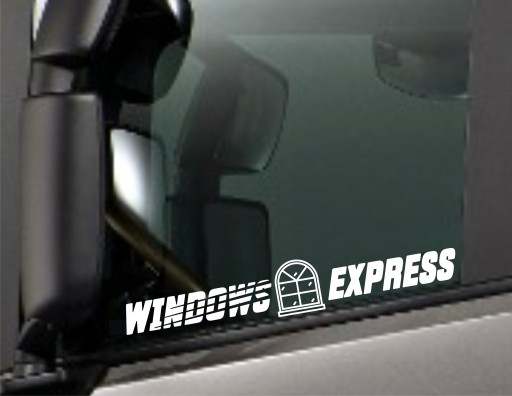 Naklejka WINDOWS EXPRESS mafia na tira busa ciężarówkę szybę *Kolory *50cm