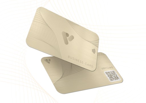 VIM Card NFC визитка №1 с собственным ПО (Бежевый)