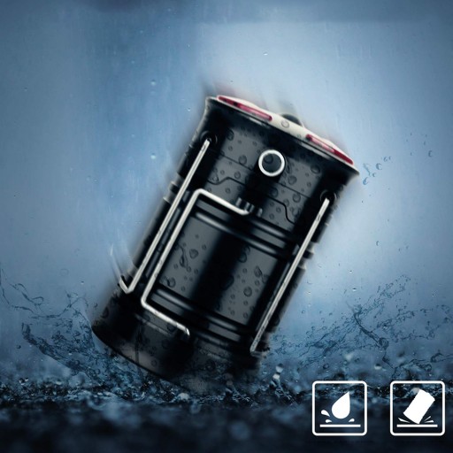 TURYSTYCZNA LAMPA LATARKA NASTAWNY LAMPKA LED KEMPINGOWA SURVIVAL 4 TRYBY