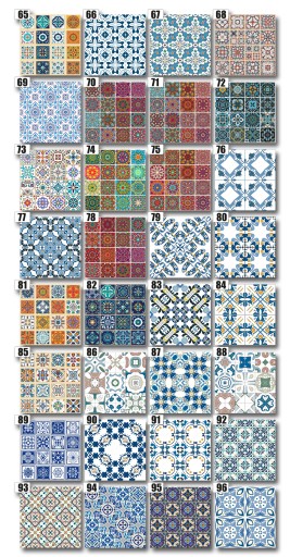 Наклейки на стену, плитка, 10 см, 250 рисунков