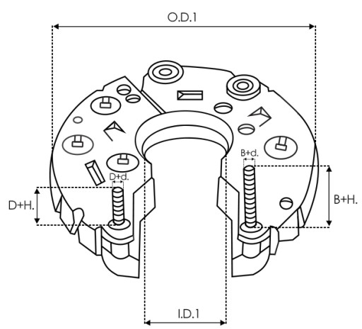 НОВЫЙ МОСТ ДЛЯ ГЕНЕРАТОРА VALEO ARC3032