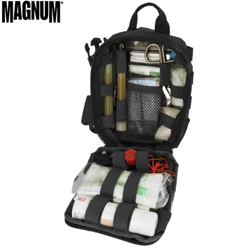 АППЕТЕЧКА ПЕРВОЙ ПОМОЩИ MED THIGH MAGNUM, СЪЕМНЫЙ БАК, ЧЕРНАЯ