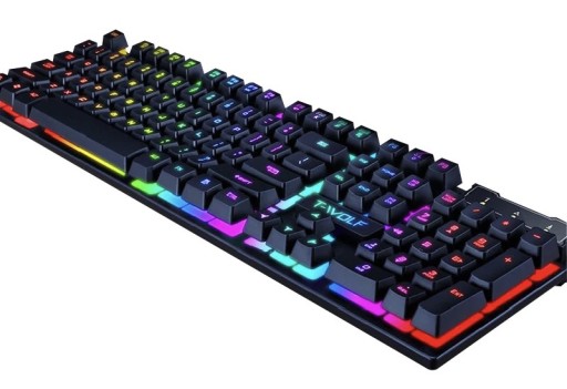 ИГРОВОЙ КОМПЛЕКТ ПРОВОДНАЯ КЛАВИАТУРА С ПОДСВЕТКОЙ ДЛЯ ГЕЙМЕРОВ + МЫШЬ