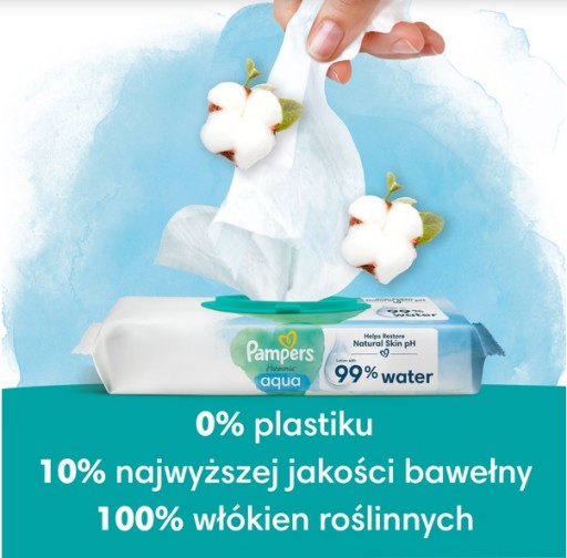 PAMPERS CHUSTECZKI NAWILŻANE HARMONIE AQUA 4x48