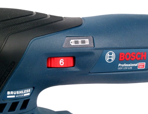 SZLIFIERKA MIMOŚRODOWA GEX 12V-125 BOSCH 2x2,0Ah