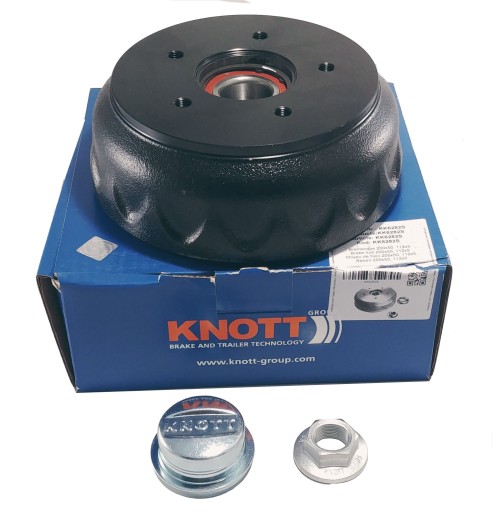 Тормозной барабан под ось KNOTT 200х50 5х112 подшипник 34мм ОРИГИНАЛ