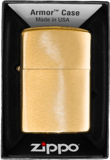 ЗАЖИГАЛКА ZIPPO BRASS BRUSHED ARMOR HEAVY
