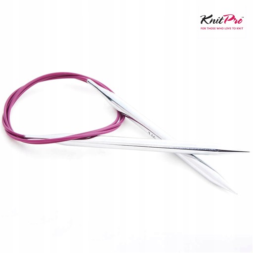Металлические спицы KNITPRO на леске 150 см – 9,00 мм.