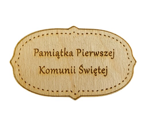 Tabliczka z napisem pamiątka komunii grawer 10cm