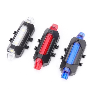 Красный велосипедный задний фонарь с зарядкой от USB