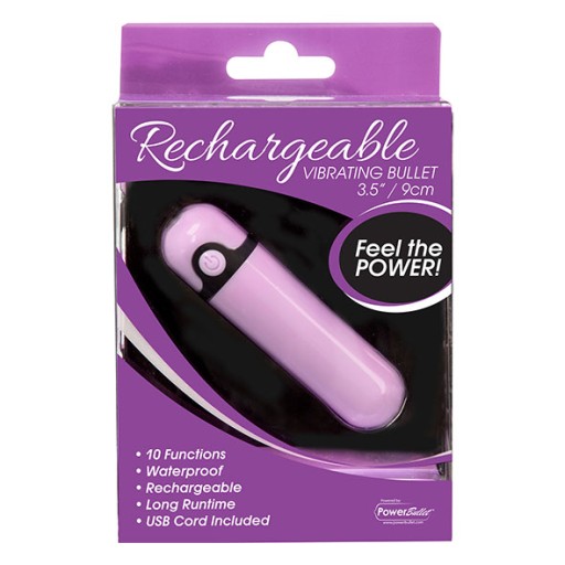 МАЛЕНЬКИЙ МАССАЖЕР POWERBULLET МИНИ-ПЕРЕЗАРЯЖАЕМЫЙ ВИБРАТОР