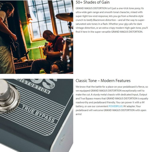 Гитарный эффект Grand Magus Distortion Classic Distortion TC Electronic