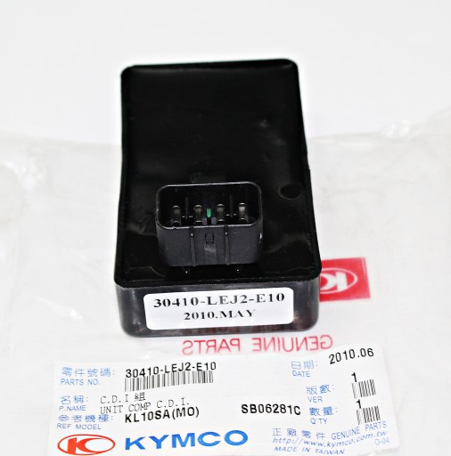 МОДУЛЬ ЗАЖИГАНИЯ CDI KYMCO SUPER 8 50 4T -AGILITY 50 RS 4T 30410-LEJ2-E10