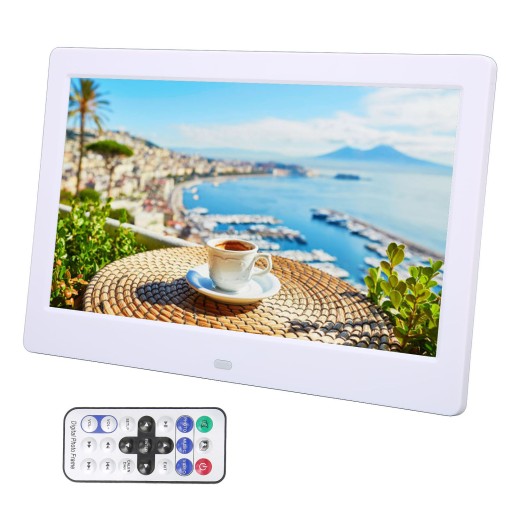 Цифровая фоторамка HD 10,1 дюйма с разрешением 1024x600 пикселей