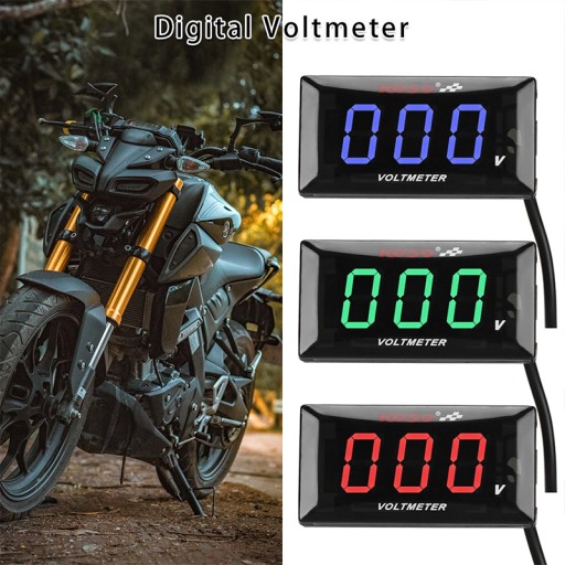 Автомобильный мотоцикл 12-150 В светодиодный цифровой дисплей напряжения