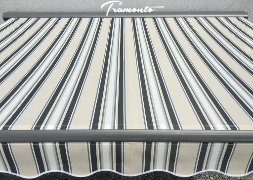 Террасная маркиза АНТРАЦИТ 300 х 250 Серый Бежевый Кремовый PREM