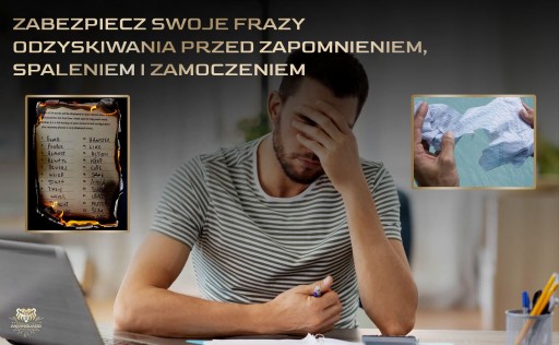 Zimny Portfel Kryptowalut AWANGUARD Ultimate 3x24 SEED Phrase Crypto Backup