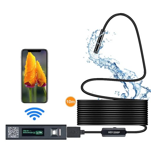 ИНСПЕКЦИОННАЯ КАМЕРА ЭНДОСКОП ANDROID 5M Wi-Fi 8MM ТЕЛЕФОН ДЛЯ МАСТЕРСКОЙ ПК
