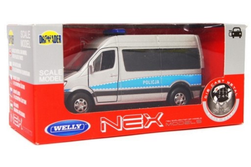 МОДЕЛЬ MERCEDES BENZ SPRINTER WELLY 1:34 ПОЛИЦИЯ